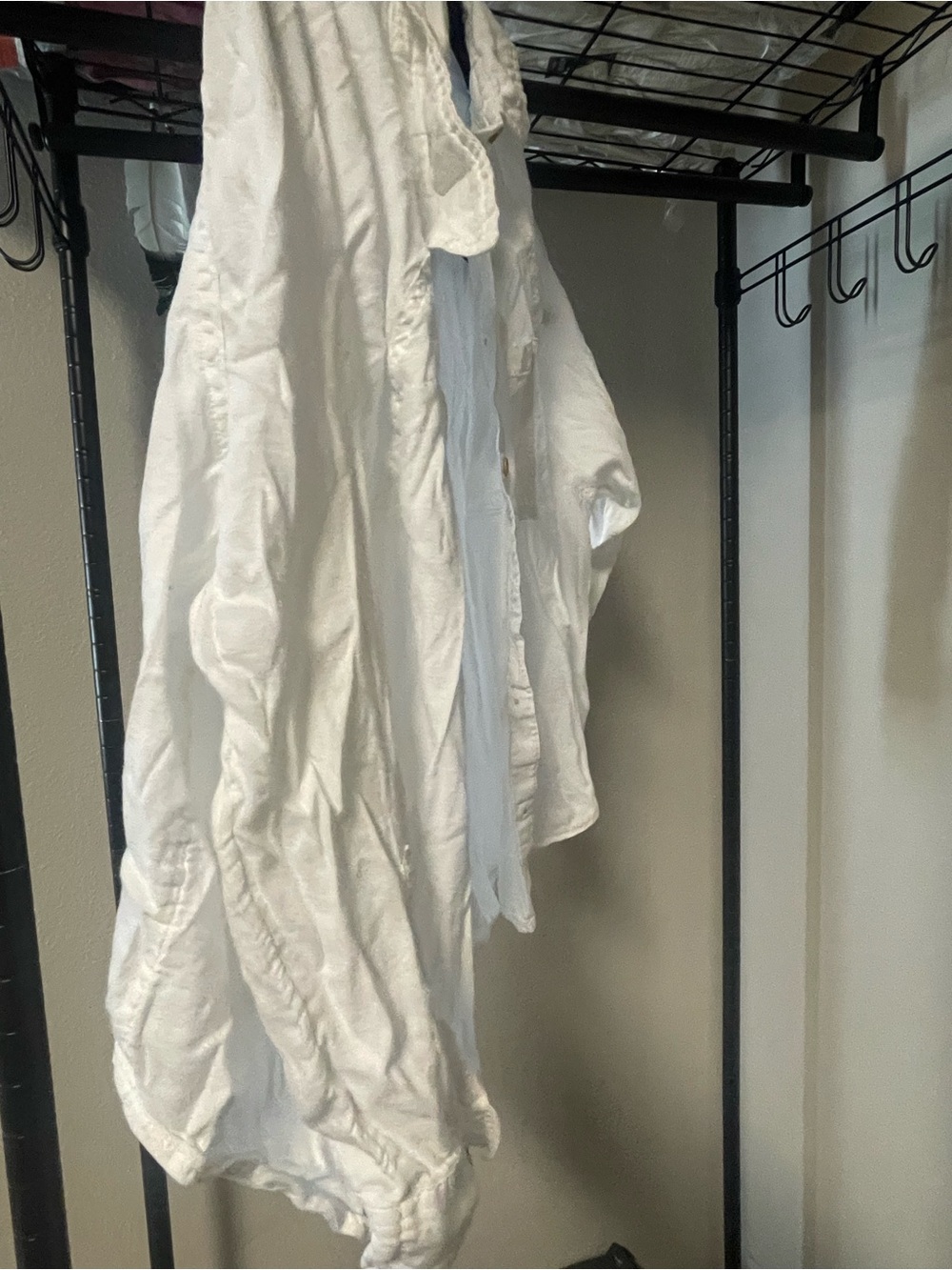 SO White Casual Button-Down Shirt